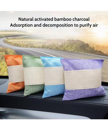 Guindxan Natural Bamboo Charcoal Air Purifying Bag - Moisture-Proof Activated Carbon Deodorant for Car Closet & Shoes - Buy Online on SooperMarket.com