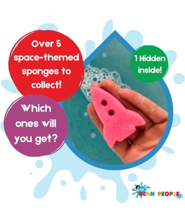The Bean People Space Rocket-Themed Bath Bombs for Kids - Rainbow Coloured Kids Bath Bombs with Toys Inside Sponge Bath Toys 5 to Collect Fantastic Scent Rainbow Rocket - Buy Online on SooperMarket.com