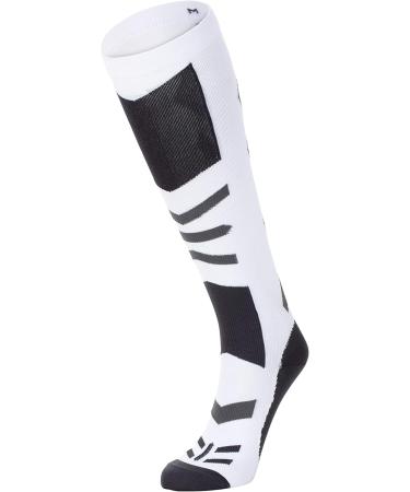 COMPREX Compression Stockings | Ultimate Ski Travel & Pregnancy Socks | Breathable Compression Socks (White/Gray Size 35-38) - Buy Online on SooperMarket.com