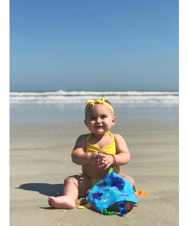 Baby Jack & Co Ocean Lovey Tag Toys for Babies - 8x8 Crinkle Toy Set | Soft & Safe | Learn Shapes & Colors | Ideal Baby Shower Gift | BPA Free - Buy Online on SooperMarket.com