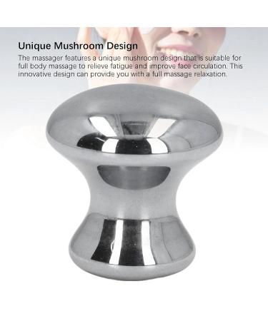 Mushroom Face Massager & Body Gua Sha Tool | Stainless Steel Facial Scraping Massager for Skin Care - Buy Online on SooperMarket.com