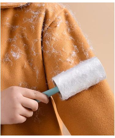 Extra Sticky Lint Roller with 5 Refills - 300 Sheets - Pet Hair Remover & Clothes Dehairing Tool (Green Cute Bear Design) | International Shipping Available - Buy Online on SooperMarket.com