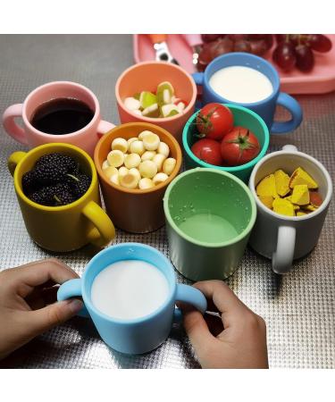 Silicone Training Cup for Infants - 5oz Open Cup with Handles - Princess Powder - Ideal for Toddlers and Babies - Buy Online on SooperMarket.com