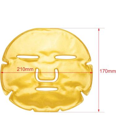 Greenlife Crystal 24K Gold Collagen face 10pcs Masks sheet - Anti Aging Wrinkles Moisturising Blemishes Firming Toning Dark Circles (10 pcs golden facial mask) - Buy Online on SooperMarket.com