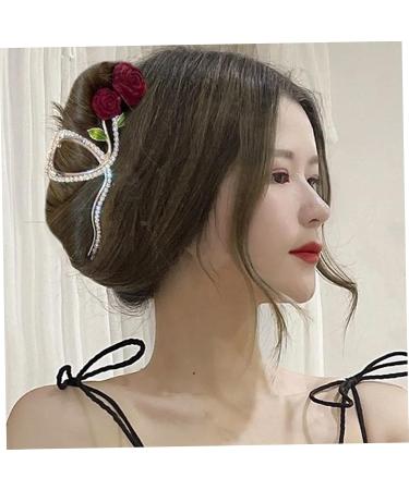 Flower Claw Clips - Large Rhinestone Hair Clips for Thick Hair | Non-Slip Hair Clamps & Accessories - Buy Online on SooperMarket.com