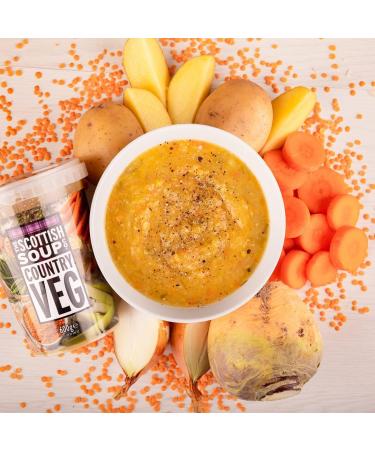 The Scottish Soup Company - Country Vegetable Chilled Soup - 600g Tub x 4 - Buy Online on SooperMarket.com