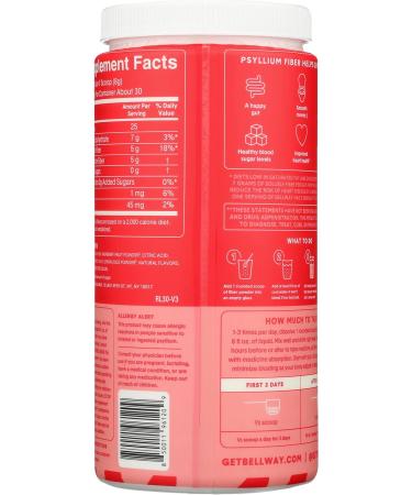 Bellway Super Fiber + Fruit Raspberry Lemon Powder - 8.3 oz (Pack of 1) | No Sugar Added, Gluten-Free - Buy Online on SooperMarket.com