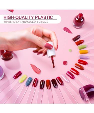 100PCS Transparent Nail Art Tips Swatch Sticks for Gel Polish Practice - DIY Christmas Gifts for Women - Buy Online on SooperMarket.com