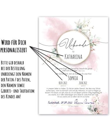 Buy Tinkerella Baptismal Certificate for Godparents | Perfect Gift Idea in Rose | International Shipping Available - Buy Online on SooperMarket.com