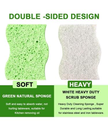 10 Natural Kitchen Sponges - Eco-Friendly Coconut & Cellulose Sponges for Sustainable Living - Buy Online on SooperMarket.com
