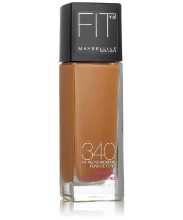Maybelline New York Fit Me! Foundation  340 Cappuccino  1.0 Fluid Ounce 1 340 Cappuccino 1 Fl Oz (Pack of 1)