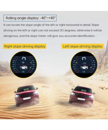 Wosieue X95 Head-Up Display HUD GPS Vehicle Speed Display Inclinometer Universal Durable - Buy Online on SooperMarket.com