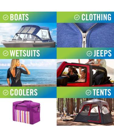 Marine Grade Zipper Wax & Lube Stick - Easy Boat Canvas & Metal Zipper Lubricant for Jackets, Coolers, Vinyl Panels, Wetsuits - No Messy Oil or Graphite - Buy Online on SooperMarket.com