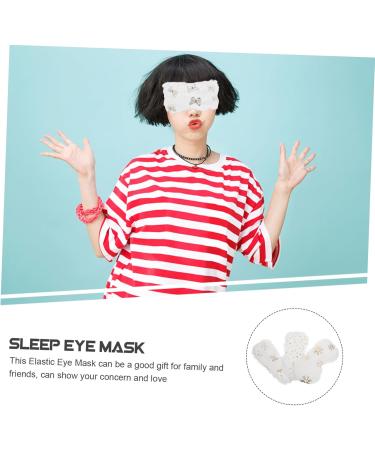 Gatuida Elastic Eye Covers - 12 Pcs Plush White Eye Masks for Travel Sleep & Protection | Soft Safety Eye Shades - Buy Online on SooperMarket.com