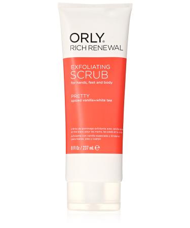 Orly Rich Renewal Exfoliating Scrub  Pretty  8 Ounce Vanilla 8 Ounce