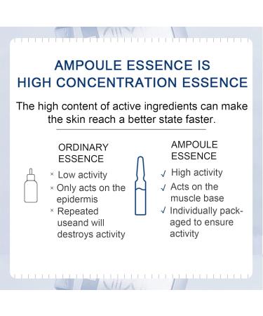 Hyaluronic Acid Concentrated Ampoules For Face Serum Deeply Moisturize Hyaluronic Acid Serum For Face Face Care For A Natural Face Lift Face Serum For Women & Men -7x2ml Ampoules. - Buy Online on SooperMarket.com