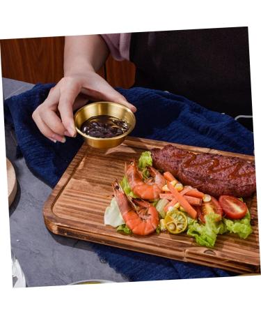 PRETYZOOM 4pcs Seasoning Dish Small Seasoning Plate Individual Teaspoon Rest Metal Portion Cups Dry Fruit Seasoning Bowls Tea Spoons Stainless Household Soy Sauce Stainless Steel - Buy Online on SooperMarket.com