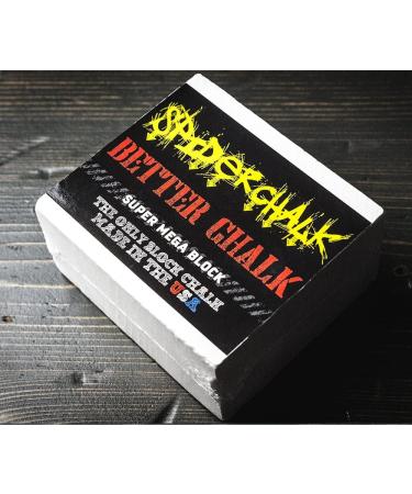 8oz USA-Made Gym Chalk Mega Block for Powerlifting, Weightlifting, CrossFit - Lasts 2X Longer - Buy Online on SooperMarket.com