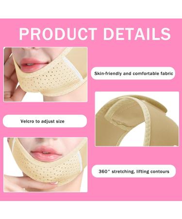Double Chin Eliminator Strap | Breathable V Line Lifting Mask for Women | Get Rid of Double Chin & Prevent Sagging (Yellow - Buy Online on SooperMarket.com