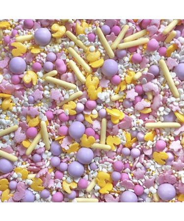 Easter sprinkles for cakes cupcake edible toppers sprinkle mix blend lilac pink yellow white pearls party decoration baking biscuits cake topper balls chocolate balls HOP TO IT