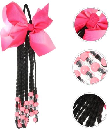 BCOATH Ponytail Beads and Dreadlocks Cosplay Hair Accessory Braided Ponytail Bow Braid Wig Women Braided Hair Extensions Colored Hair Extensions for To Weave Headband Child Chemical Fiber - Buy Online on SooperMarket.com