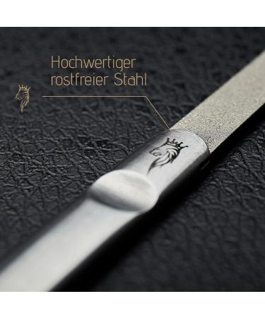 Yumaya Profi Nagelset 3 - Stainless Steel Nail Scissors Files & Tweezers | Compact Manicure Set for Men & Women | Rust-Free Nail Care Kit - Buy Online on SooperMarket.com
