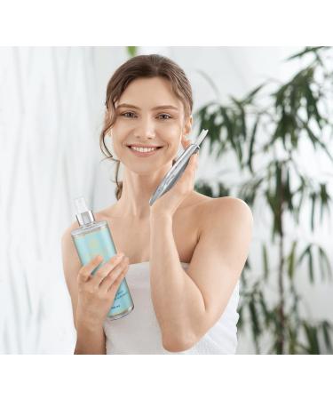 Lumineo Ultrasound Peeling Device - 4-in-1 Skin Scrubber Blackhead Remover EMS LED & Ions with 400ml Moisturizing Toner | Best Acne & Pore Cleaner - Buy Online on SooperMarket.com