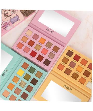 WOONEKY 1pc 15 Eyeshadow Powder Eyeshadow Palette Female Eyeshadow Glitter Eye Eyeshadow Cosmetic Pallet - Buy Online on SooperMarket.com