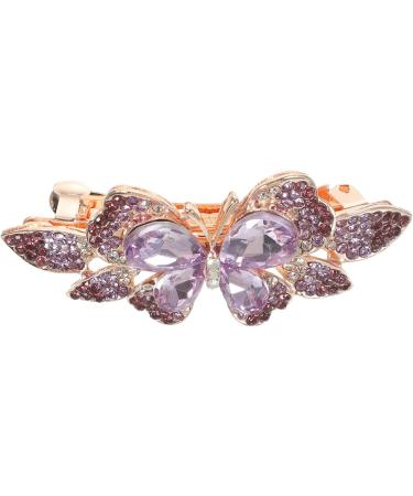 OSALADI Rhinestone Hair Clip Gem Hair Barrettes Bridal Hair Barrettes French Barrette Hair Clips Spring Clip Barrettes Wedding Hair Clip Hair Barrettes for Women Wild Jewelry Miss Metal - Buy Online on SooperMarket.com