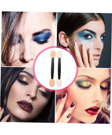 WOONEKY 200 Pcs Double Ended Eyeshadow Brush Professional Eyeshadow Sponge Brush Emulsion Black - Buy Online on SooperMarket.com