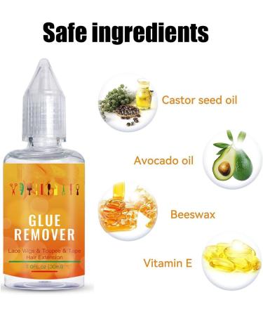 Lace Wig Glue Remover Wig Glue Remover Tape Remover Hair Extensions & Tape Extensions Remover Fast Acting Wig Remover For Hair Glue Tape Hair Extension Remover 30 ml - Buy Online on SooperMarket.com