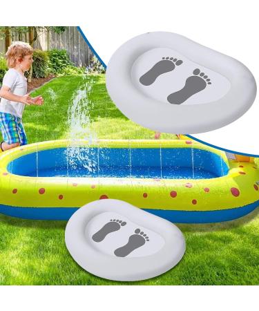 Pool Foot Bath | Portable Pool Foot Wash Basin Tub White Inflatable Pool Basin Tub with Pump Portable Swimming Pool Footbath for Pool and Beach - Buy Online on SooperMarket.com