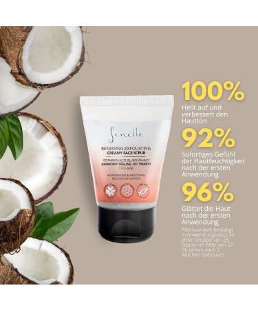 Senelle Revitalizing Facial Scrub - Gentle Peeling with Coconut Almond Shell & Raspberry Oil | 100 ml for All Skin Types - Buy Online on SooperMarket.com