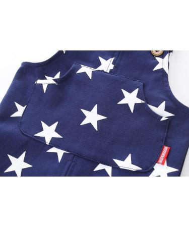 Mud Kingdom Little Boys Overalls Star Print | 3 Years | Navy Blue - Buy Online on SooperMarket.com