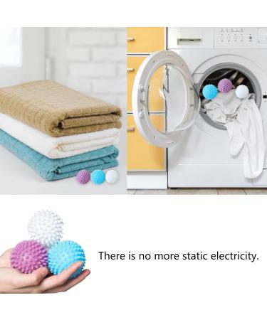 6 Pieces Tumble Dryer Balls Silicone Laundry Balls Anti-Tangle Reusable Washing Machine Balls for Home Washing Machine Quick Drying - Buy Online on SooperMarket.com