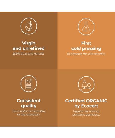 AROMA LABS Organic Tamanu Oil 250mL - 100% Pure Cold Pressed, Cosmos Certified - French Brand - Buy Online on SooperMarket.com