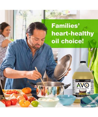 AVO 100% Rice Bran Oil 1 Gallon - Non GMO, No Preservatives - Shop Now! - Buy Online on SooperMarket.com