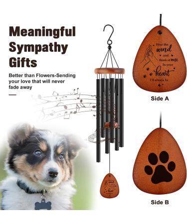 Pet Memorial Wind Chime | Sympathy Wind Chimes for Loss of Dog - In Memory of Dog Gifts (25.5 Inch) - Buy Online on SooperMarket.com
