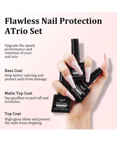 LKE Gel Nail Polish Kit with 72W UV Lamp - 6 Pink Truffle Colors, Glossy & Matte Top Coat - Manicure DIY Set for Women - Buy Online on SooperMarket.com