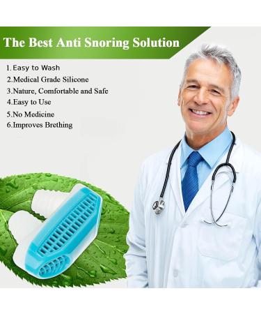 2-in-1 Anti Snoring Air Purifier for CPAP Users - Nasal Vents Plugs for Comfortable Sleep and Snoring Reduction - No Charging Needed - Men and Women - Buy Online on SooperMarket.com