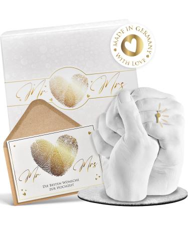 Gipsme MR & MRS 3D handprint wedding gifts for bridal couple wedding gift gift wedding including wedding card and gift box wedding wedding wedding games