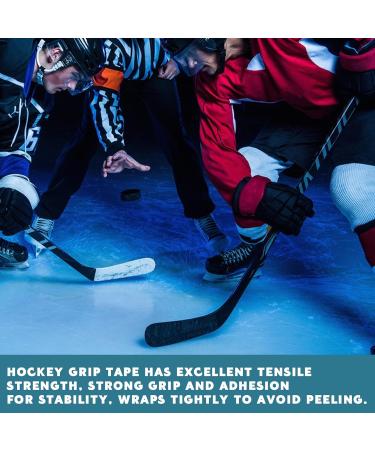 Vueinrg Ice Hockey Tape - 2 Rolls 2.5cm x 25m | Shock-Absorbing Anti-Rod Adhesive Handle Tape (Black Red) for Hockey & Sports - Buy Online on SooperMarket.com