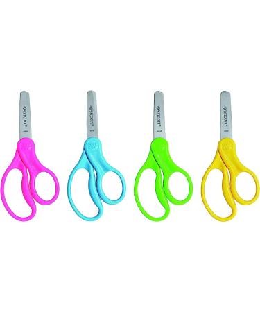 Westcott 13140 Right- and Left-Handed Scissors  Kids' Scissors  Ages 4-8  5-Inch Blunt Tip  Assorted  12 Pack - Buy Online on SooperMarket.com