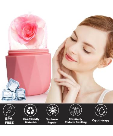 Ice Roller Ice Roller for Face and Eyes Ice Face Roller Ice Globes for Face Relief Eye Puffiness Eliminate Facial Edema Brighten Tighten Skin Remove Fine Lines Relief Sunburn(Pink) - Buy Online on SooperMarket.com