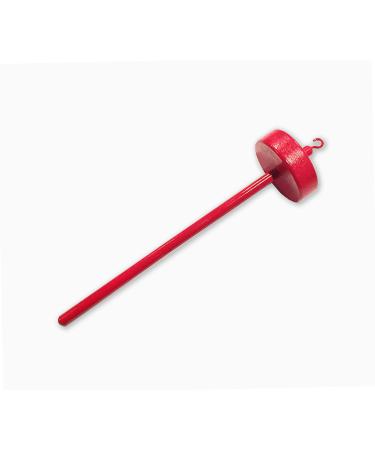 Happy Classy Drop Spindle Maple Top Whorl Spinning Color Series (Red)