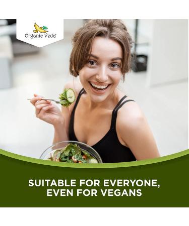 Organic Veda Moringa & Matcha Green Tea Vitamins - 120 Veggie Capsules for Energy Boost, Focus, Stamina, Metabolism & Immune Support - Buy Online on SooperMarket.com