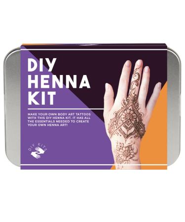 Gift Republic DIY Henna Personalised Kit Gift Tin Multicolour