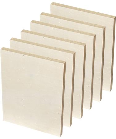 9x12 Wood Canvas 6-Pack - Framed Wooden Panel Boards for Painting and Pouring Crafts - Buy Online on SooperMarket.com