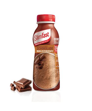Slim Fast Drinkrink Chocolate 1 SPACE I PRECTION IN THE PROCEST SHOOD & READ CALORORS I Ready -to -use chocolate drinking meal for a weight -controlling diet I 1 x 325 ml chocolate 325 ml (1 Pack)