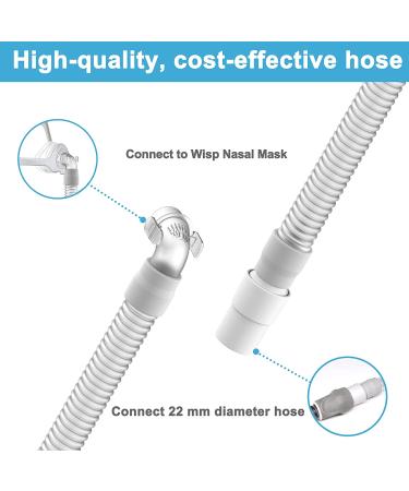 2 Packs Respironics Wisp Replacement Tube Assembly - Short Tube, Elbow, Swivel - Medihealer CPAP Supplies - Buy Online on SooperMarket.com
